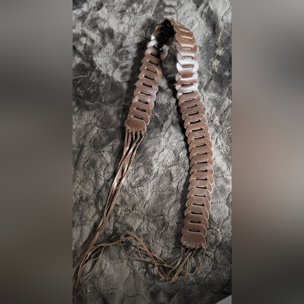 Lovely Woven Leather Belt By Aimee Lynn